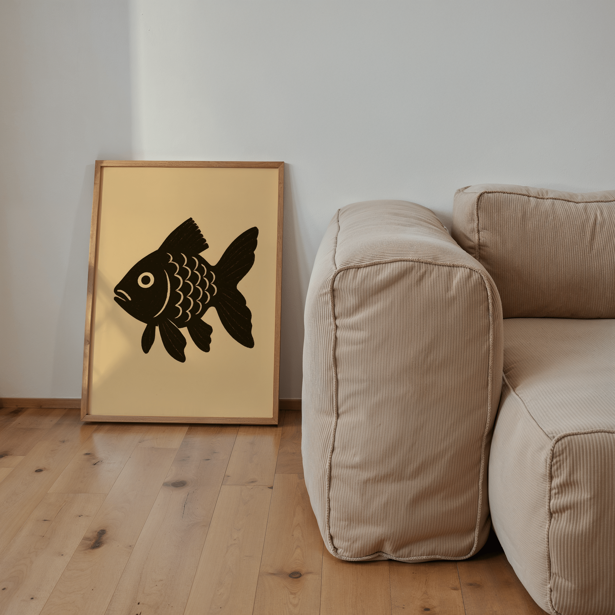 Unbowled Goldfish - Premium Semi - Glossy Poster - The House Of BLOC