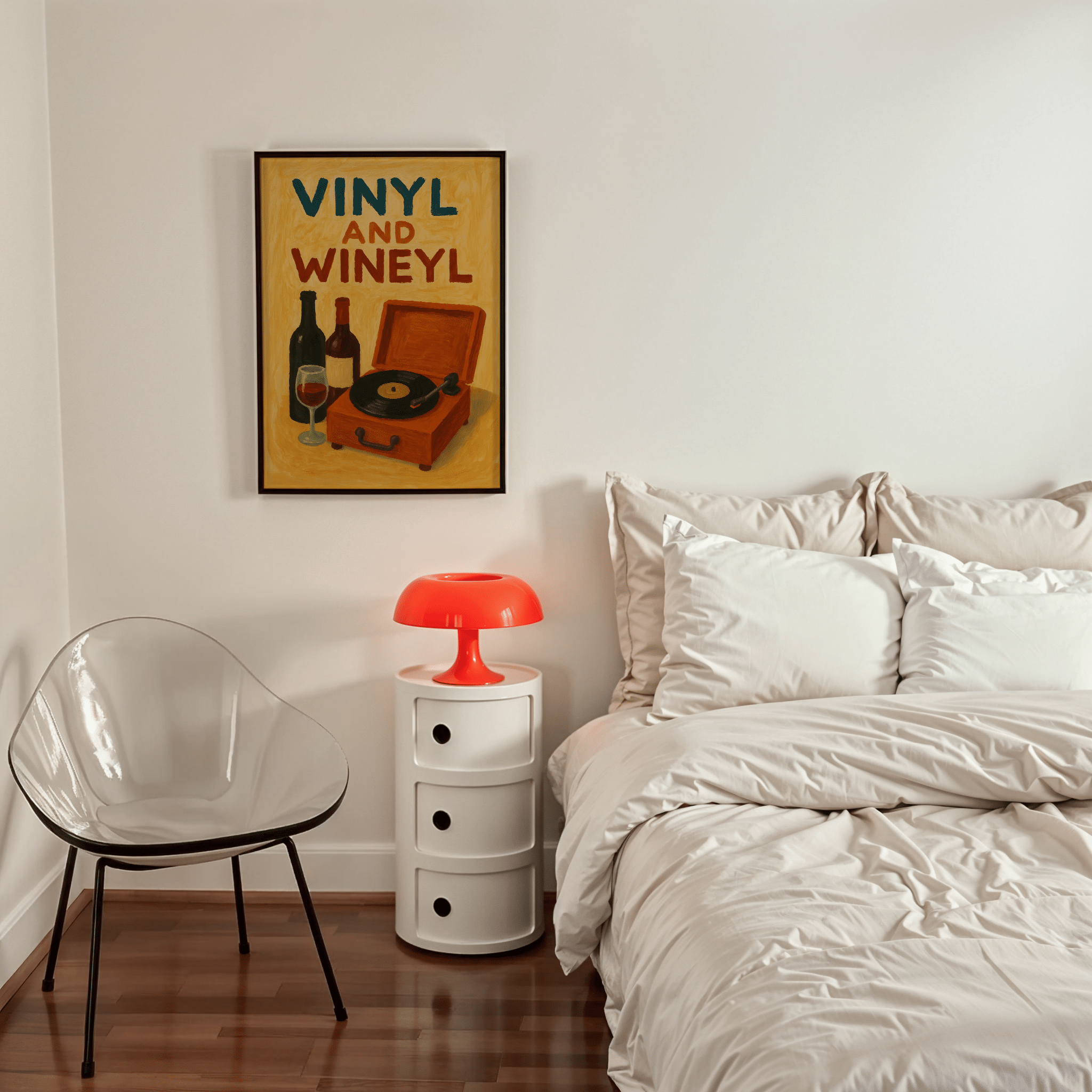 Vinyl And Wineyl Poster - Premium Semi - Glossy Poster - The House Of BLOC