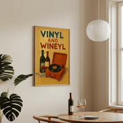 Vinyl And Wineyl Poster - Premium Semi - Glossy Poster - The House Of BLOC