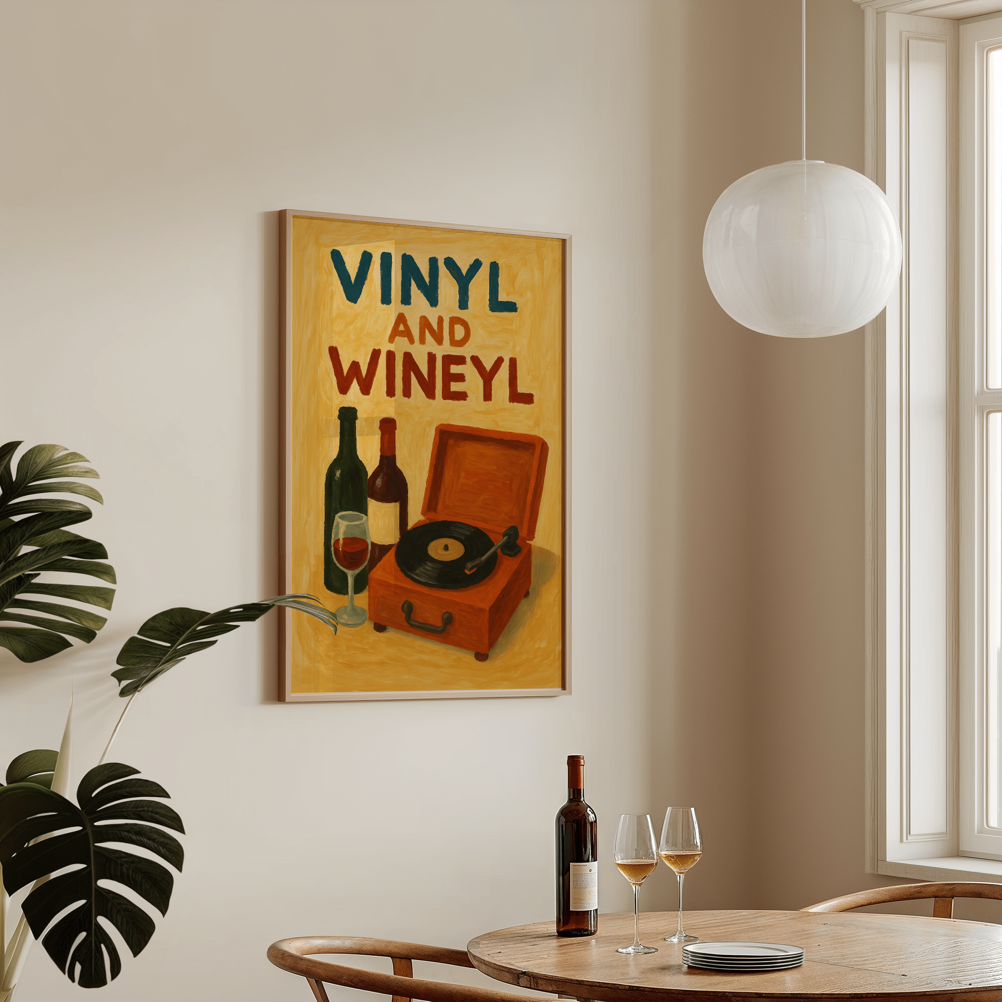 Vinyl And Wineyl Poster - Premium Semi - Glossy Poster - The House Of BLOC