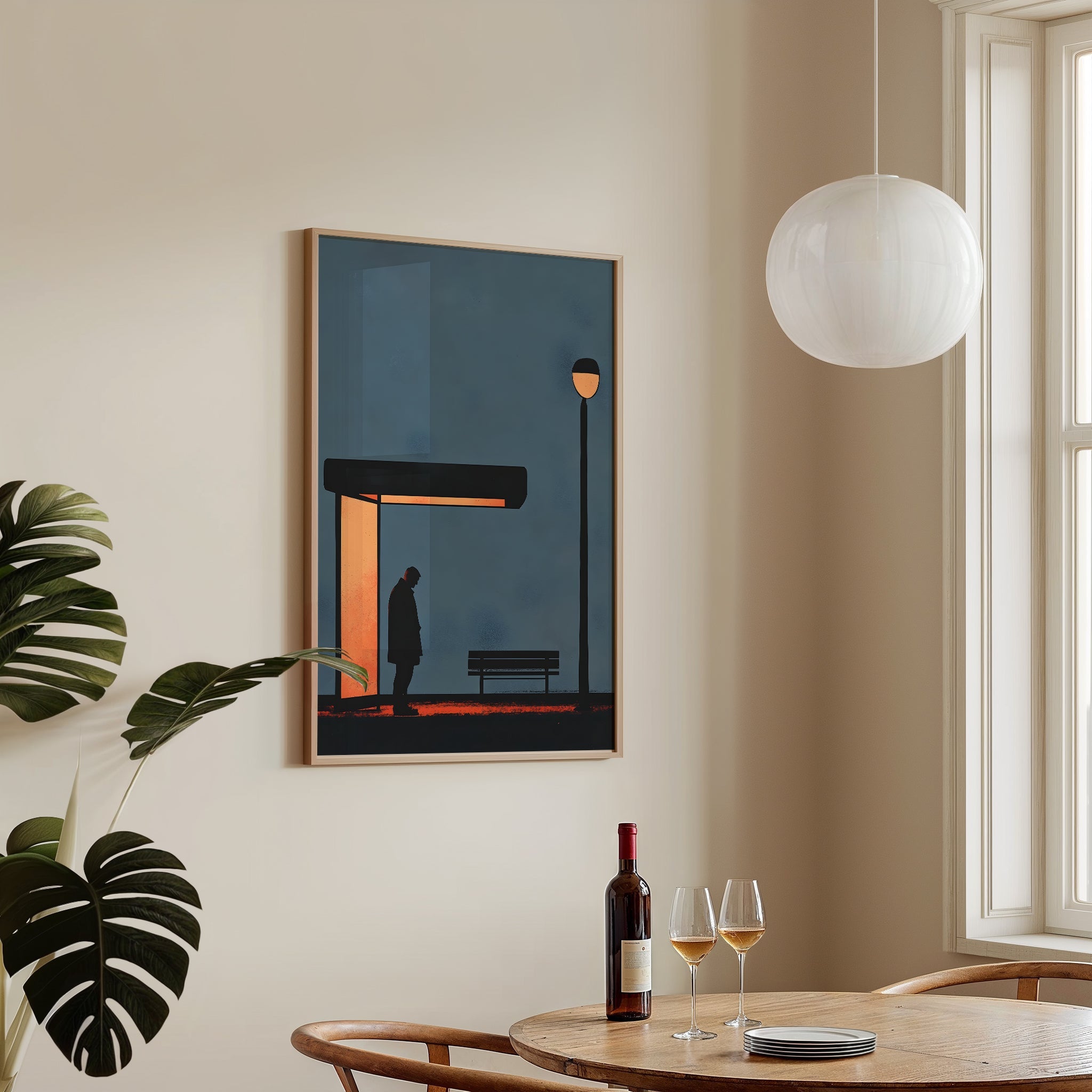 Waiting In Silence - Premium Semi - Glossy Poster - The House Of BLOC