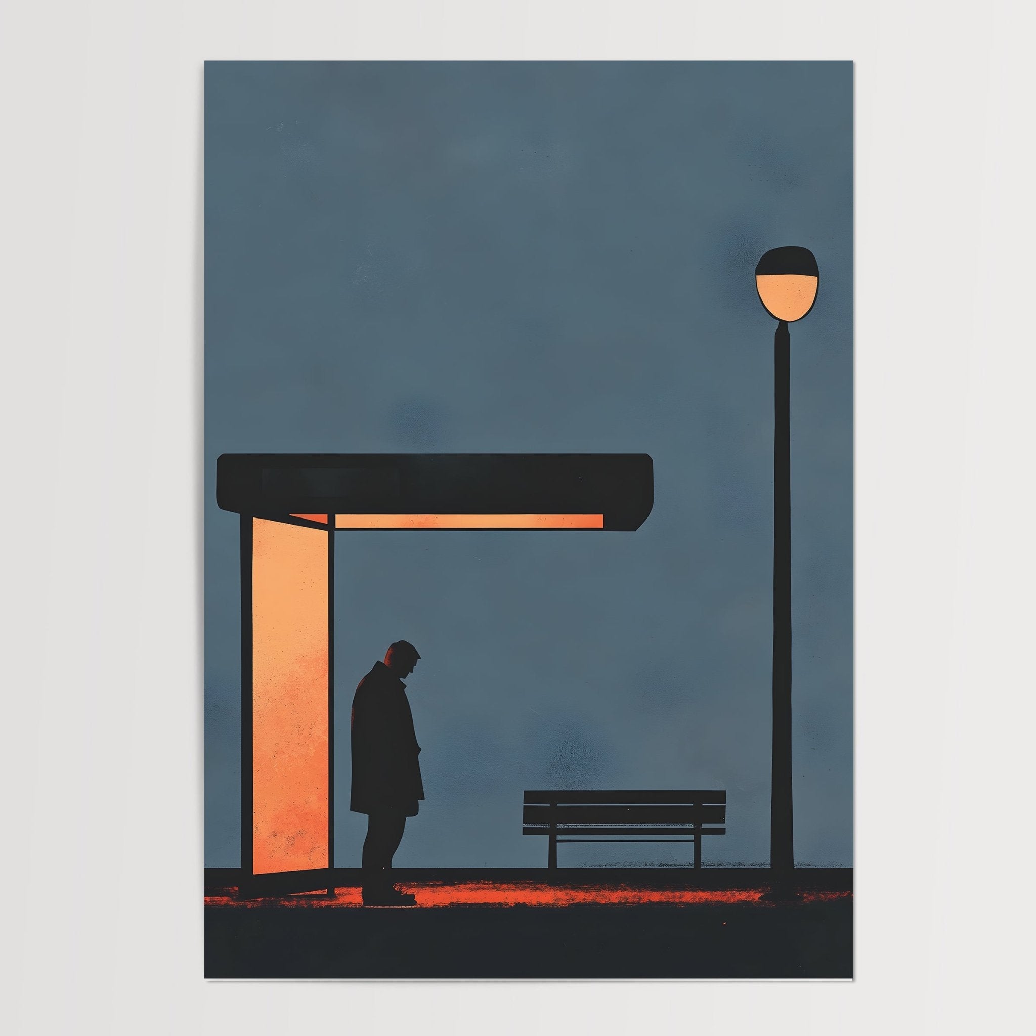 Waiting In Silence - Premium Semi - Glossy Poster - The House Of BLOC