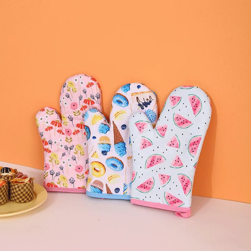 Watermelon & Ice Cream Design Oven Gloves - The House Of BLOC