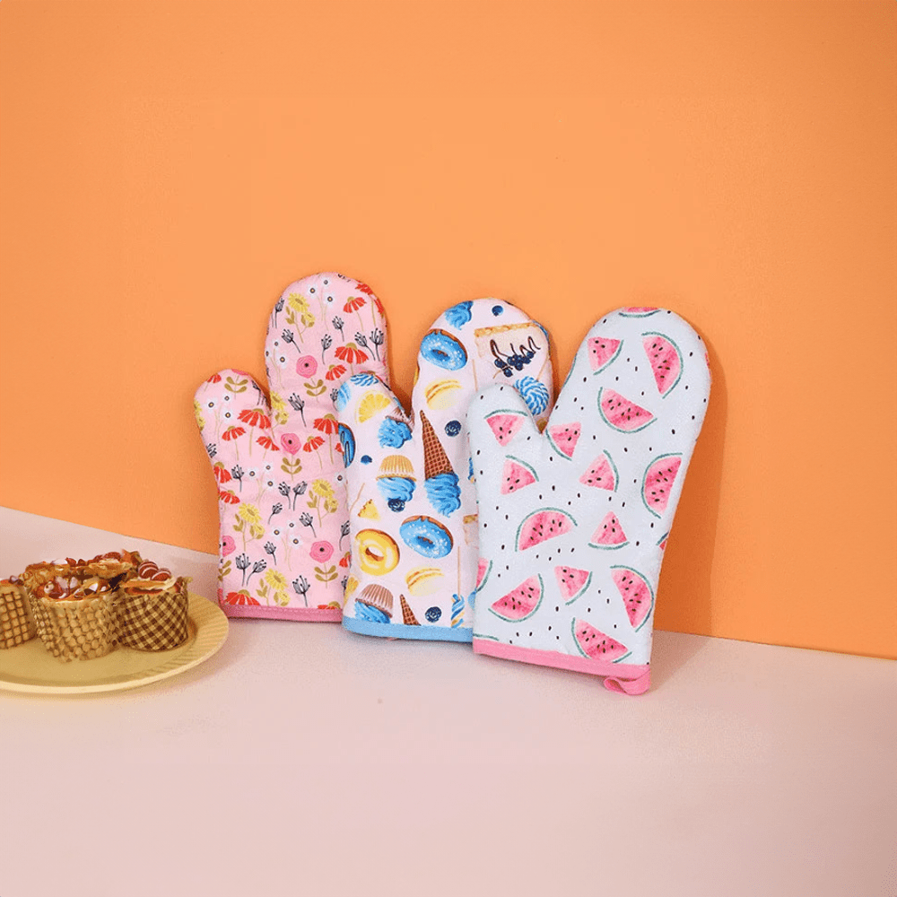 Watermelon & Ice Cream Design Oven Gloves - The House Of BLOC