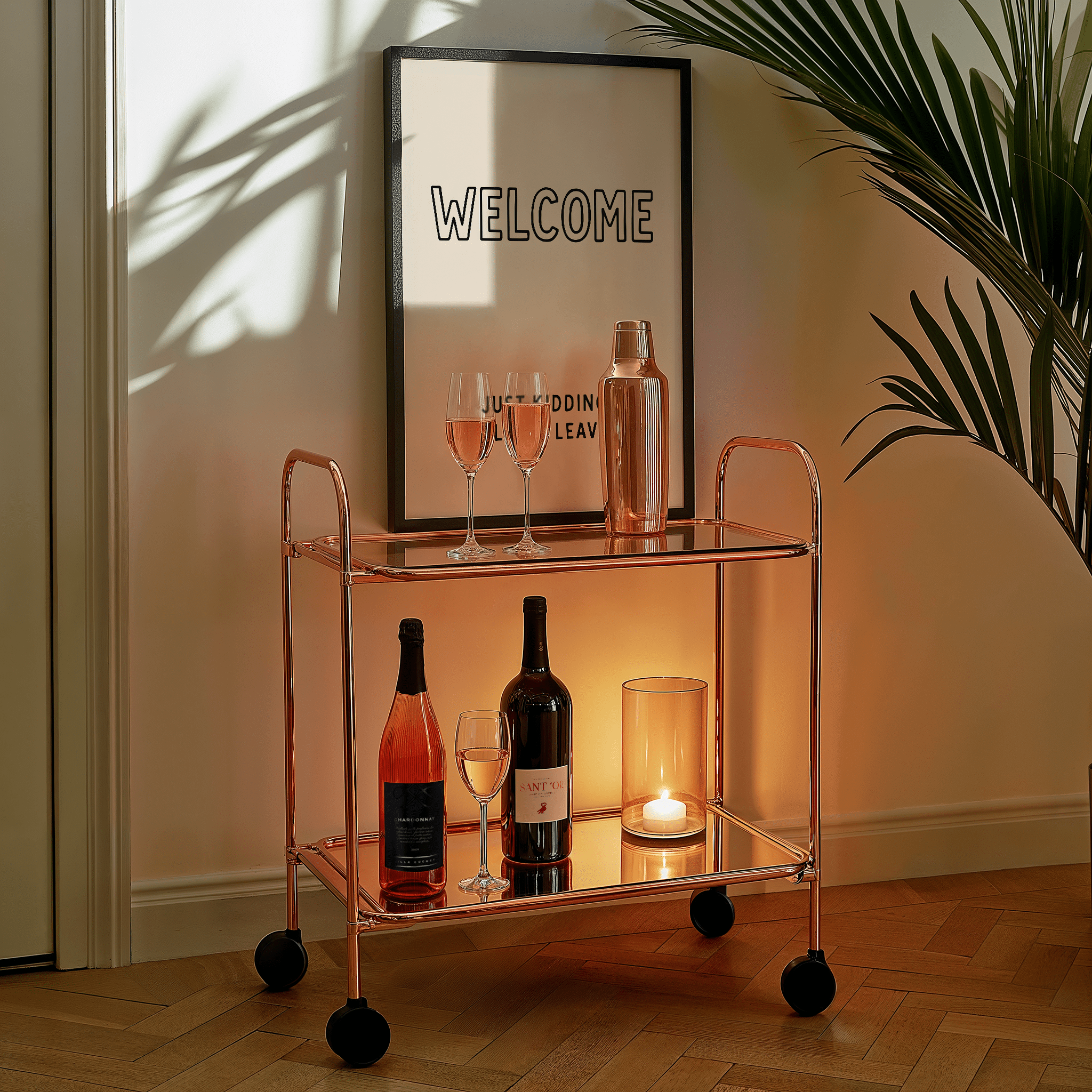 Welcome Please Leave Slogan Poster - Premium Semi - Glossy Poster - The House Of BLOC