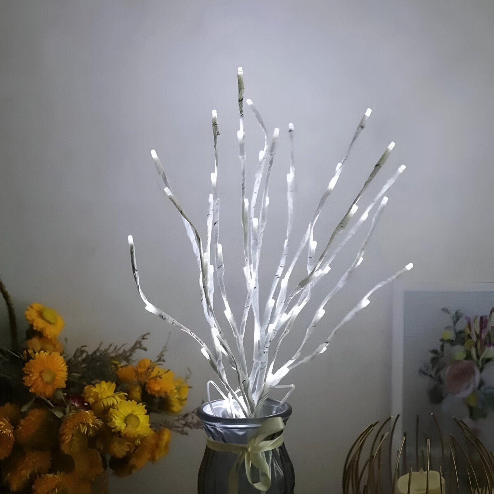 White Birch Branch Light Christmas Decoration - The House Of BLOC