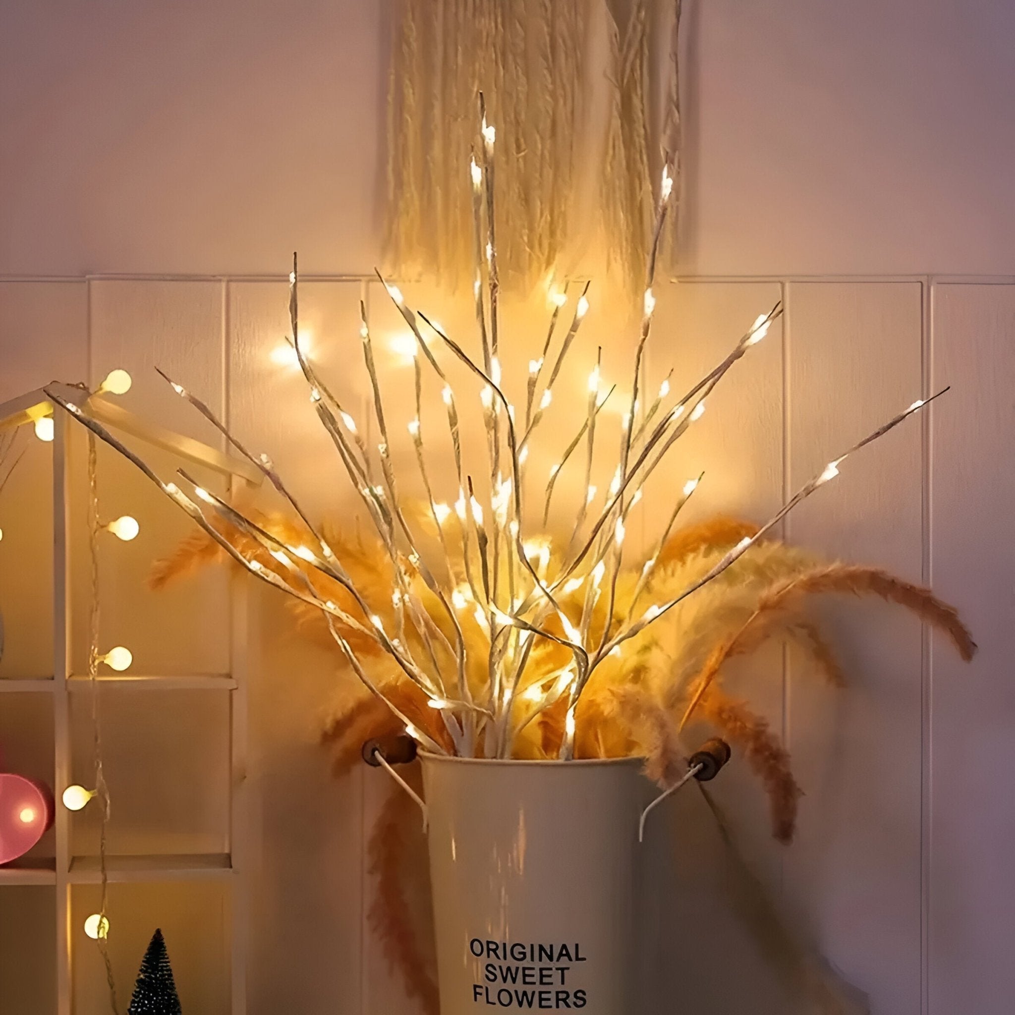 White Birch Branch Light Christmas Decoration - The House Of BLOC