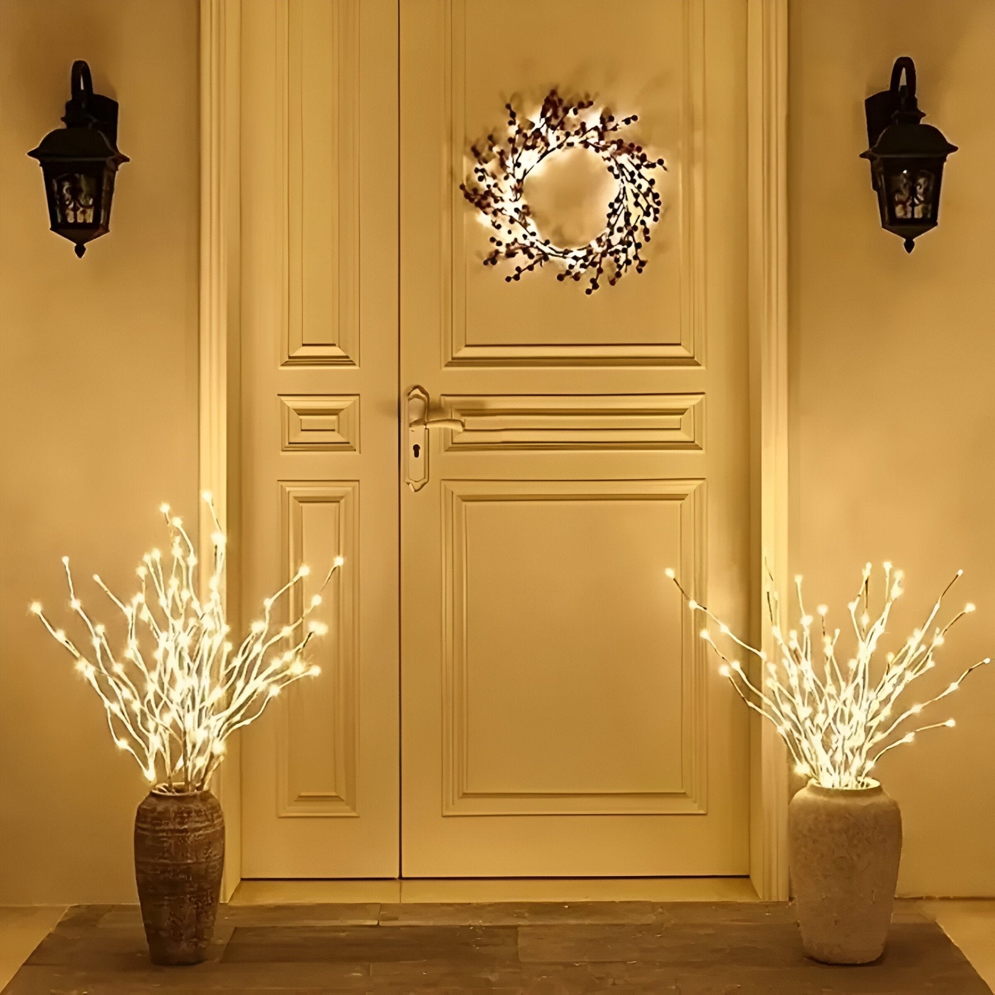 White Birch Branch Light Christmas Decoration - The House Of BLOC