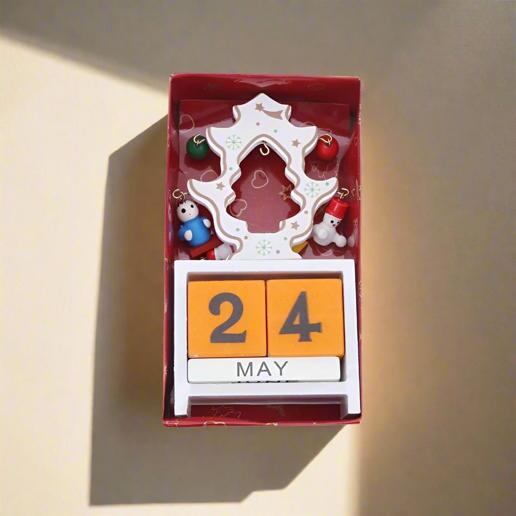 Wooden Christmas Countdown Calendar - The House Of BLOC