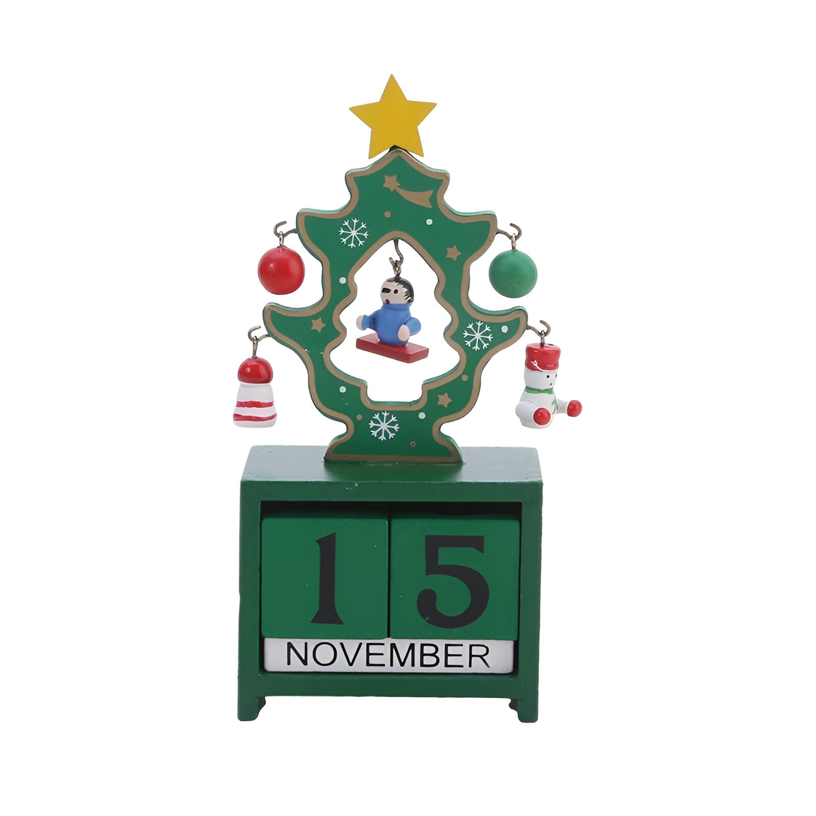 Wooden Christmas Countdown Calendar - The House Of BLOC