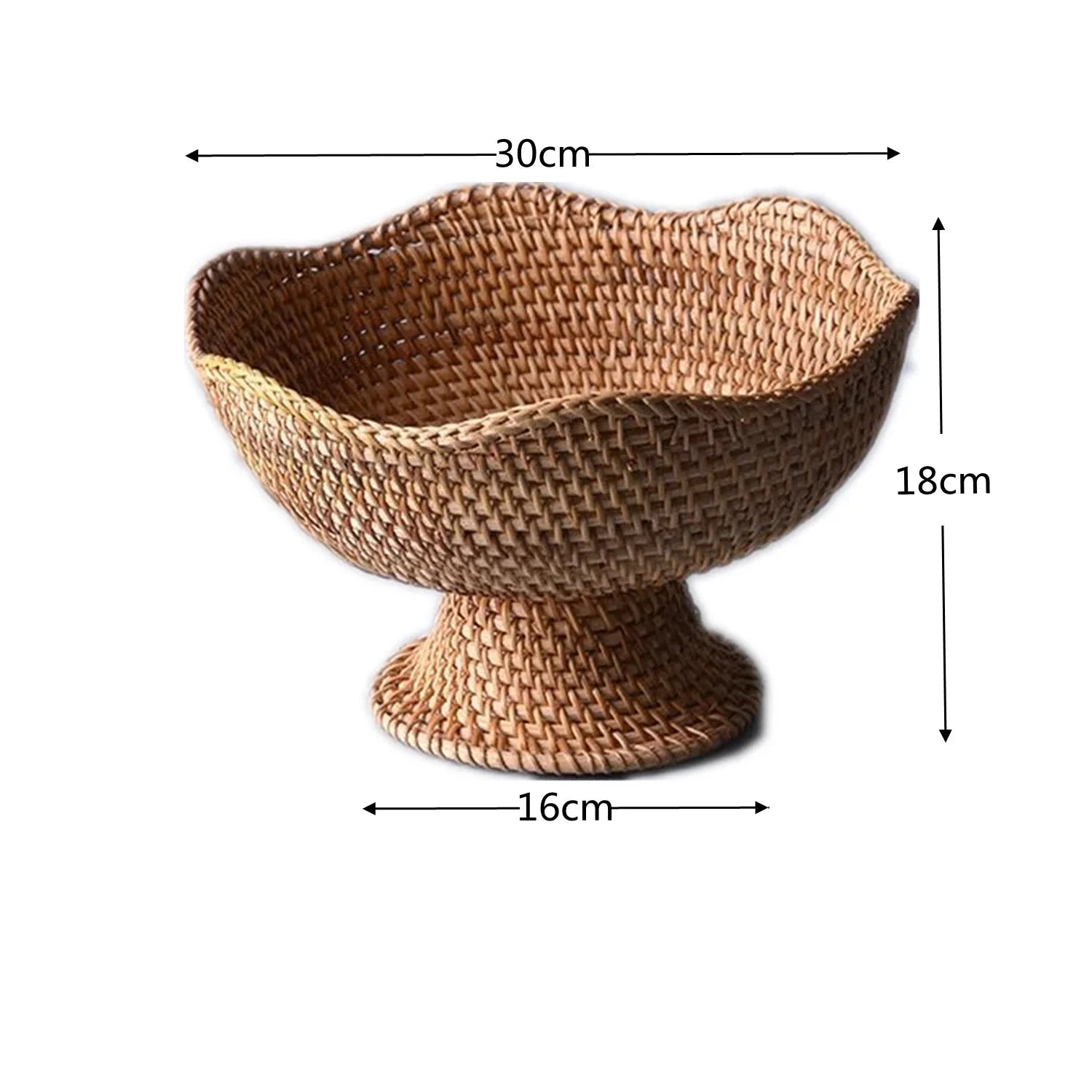 Woven Rattan Fruit Storage Basket - The House Of BLOC