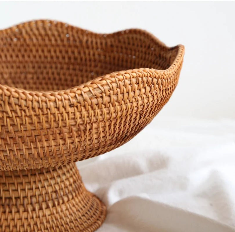 Woven Rattan Fruit Storage Basket - The House Of BLOC