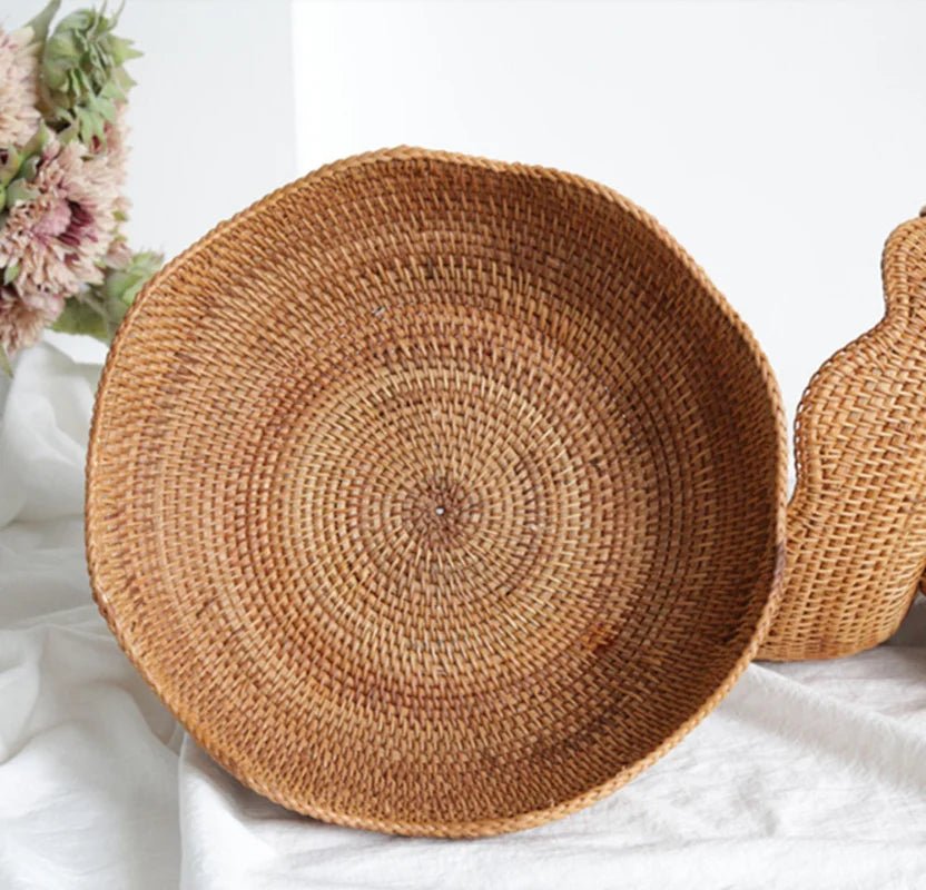 Woven Rattan Fruit Storage Basket - The House Of BLOC