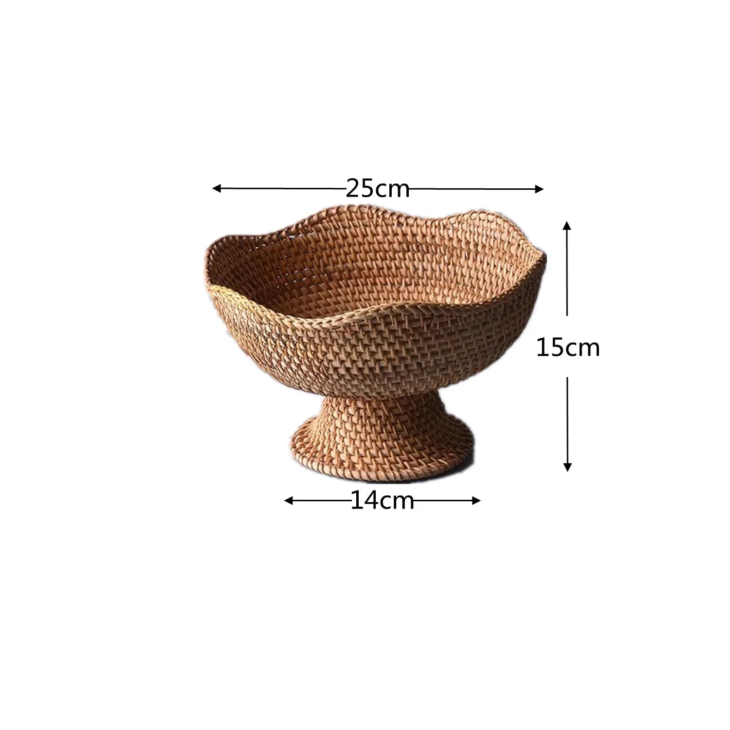 Woven Rattan Fruit Storage Basket - The House Of BLOC