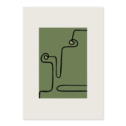 Abstract Black Line Canvas Art Poster - The House Of BLOC