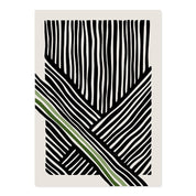 Abstract Black Line Canvas Art Poster - The House Of BLOC