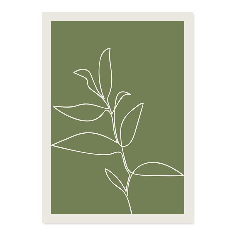 Abstract Black Line Canvas Art Poster - The House Of BLOC