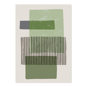 Abstract Black Line Canvas Art Poster - The House Of BLOC