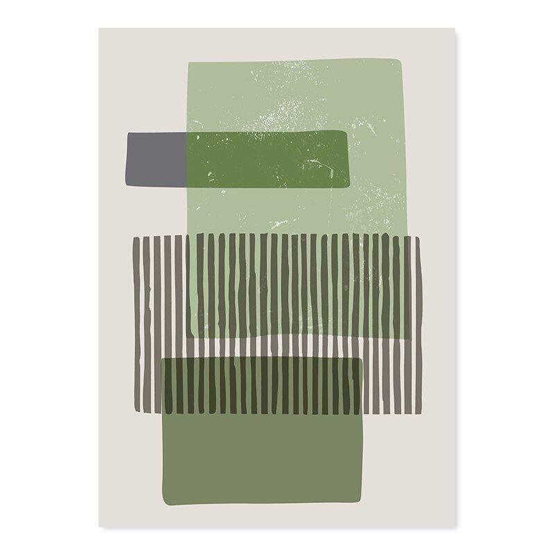 Abstract Black Line Canvas Art Poster - The House Of BLOC