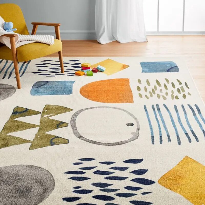 Abstract Cartoon Living Room Rug - The House Of BLOC