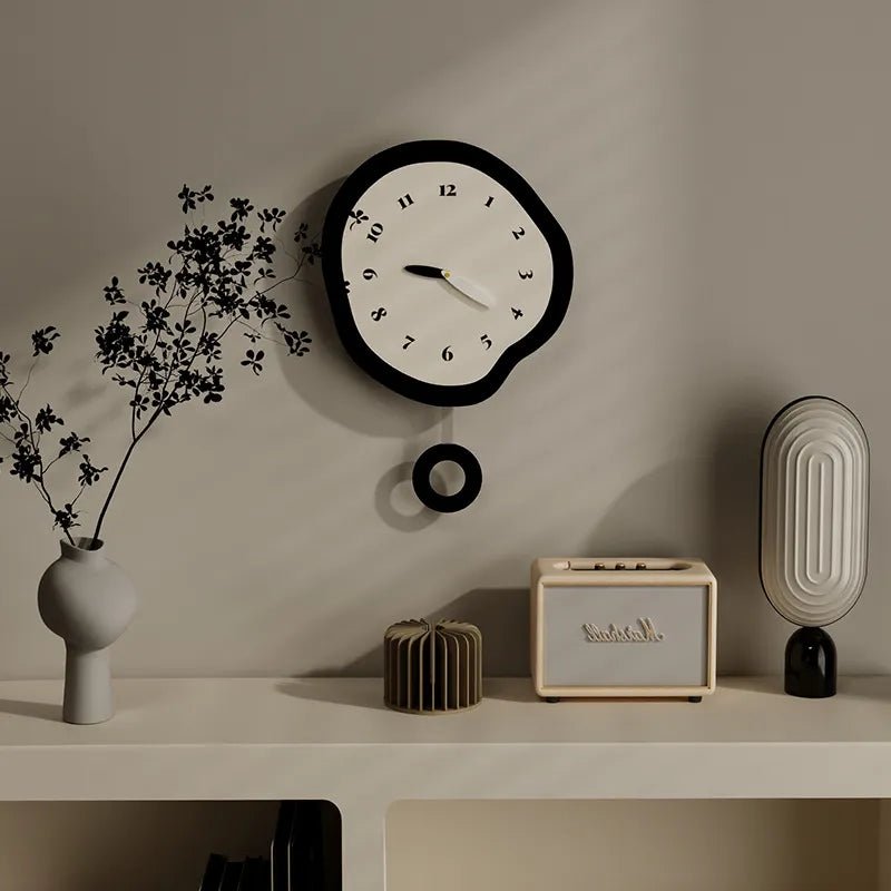 Abstract Design Living Room Wall Clock - The House Of BLOC