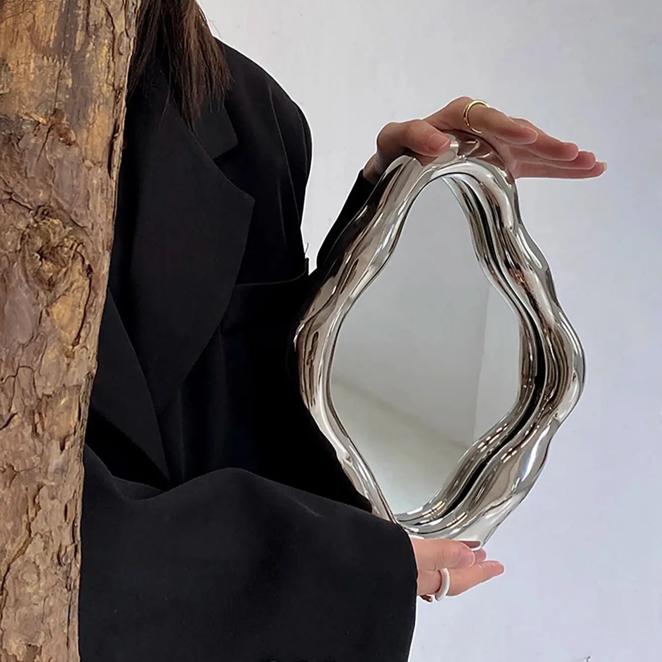 Abstract Oval Shape Dresser Mirror - The House Of BLOC