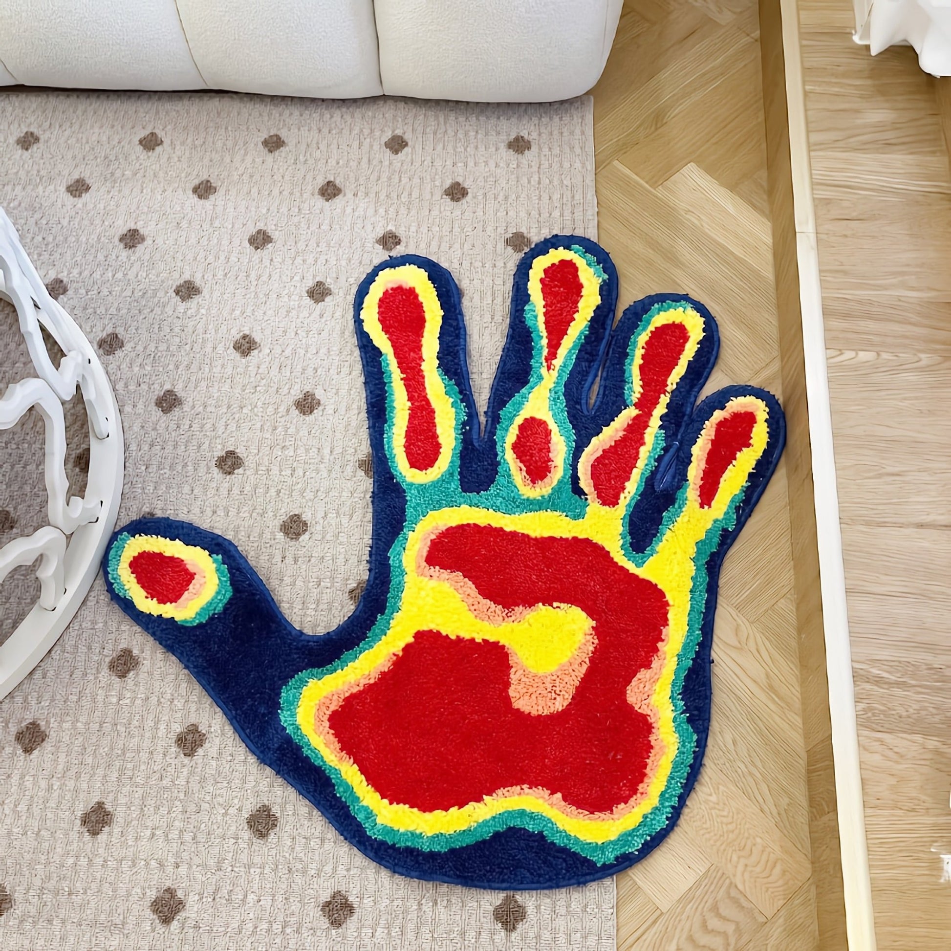 'Acid Palm' Plush Soft Rug - The House Of BLOC