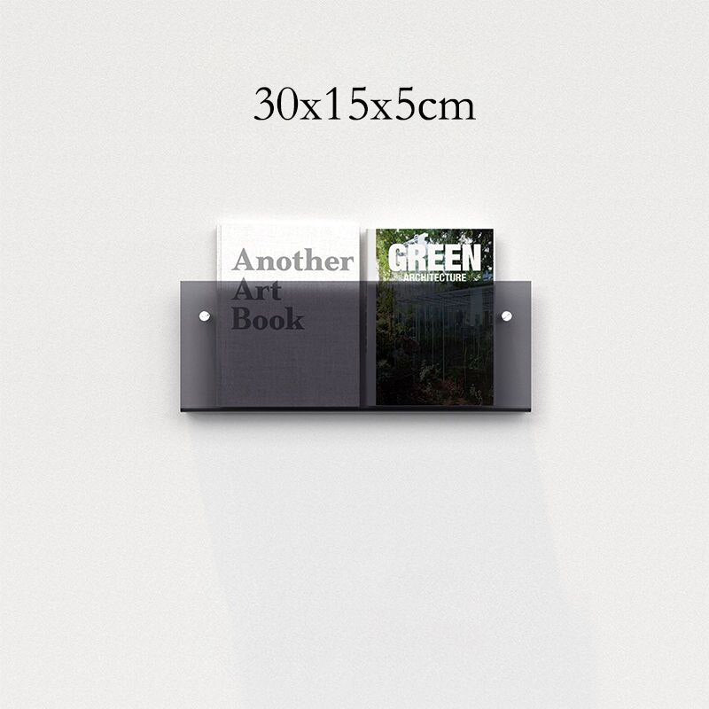 Acrylic Wall Mounted 'Floating' Magazine Holder - The House Of BLOC