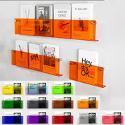 Acrylic Wall Mounted 'Floating' Magazine Holder - The House Of BLOC