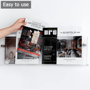 Acrylic Wall Mounted 'Floating' Magazine Holder - The House Of BLOC