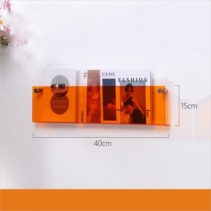 Acrylic Wall Mounted 'Floating' Magazine Holder - The House Of BLOC