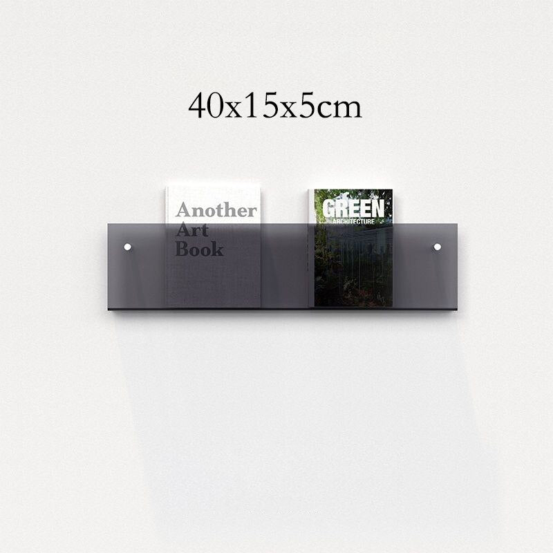 Acrylic Wall Mounted 'Floating' Magazine Holder - The House Of BLOC