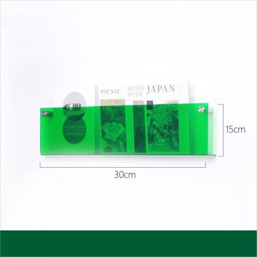 Acrylic Wall Mounted 'Floating' Magazine Holder - The House Of BLOC