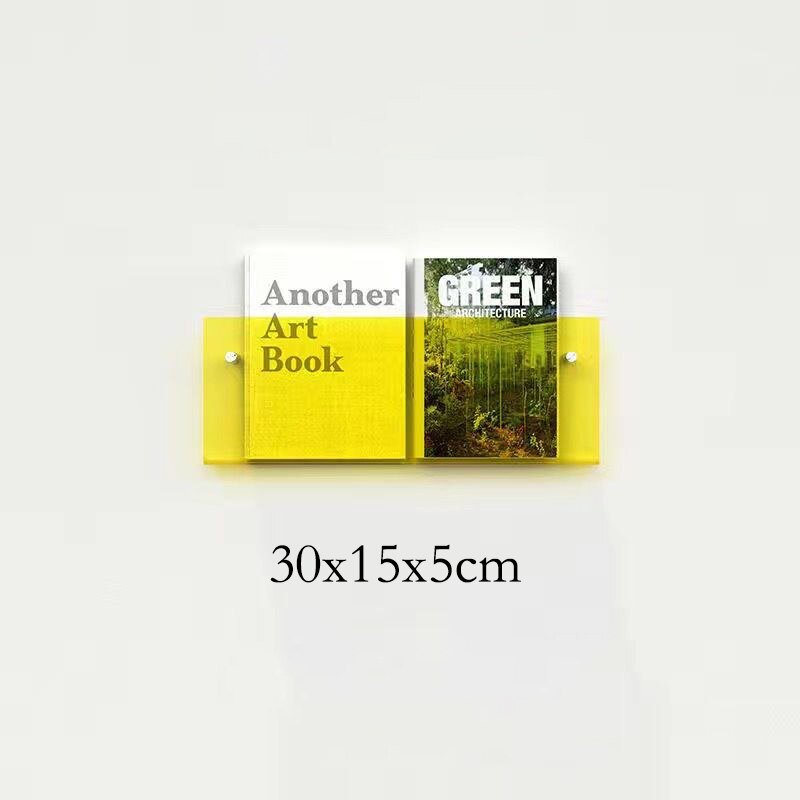 Acrylic Wall Mounted 'Floating' Magazine Holder - The House Of BLOC