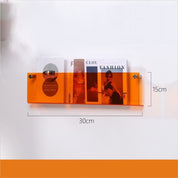 Acrylic Wall Mounted 'Floating' Magazine Holder - The House Of BLOC