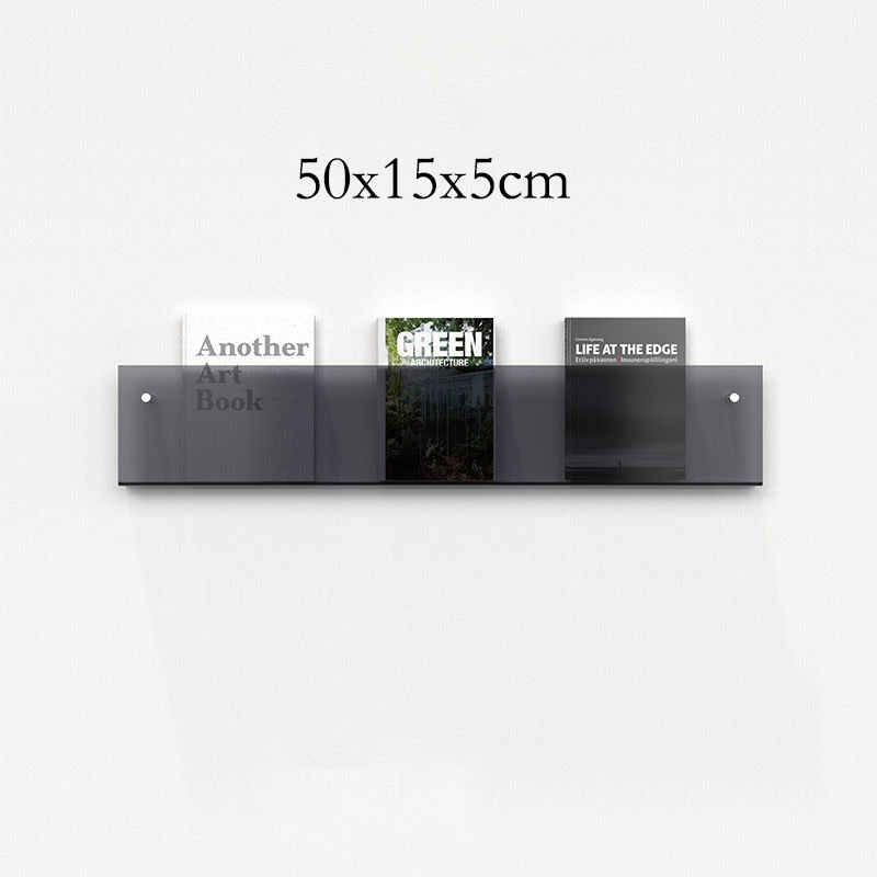 Acrylic Wall Mounted 'Floating' Magazine Holder - The House Of BLOC