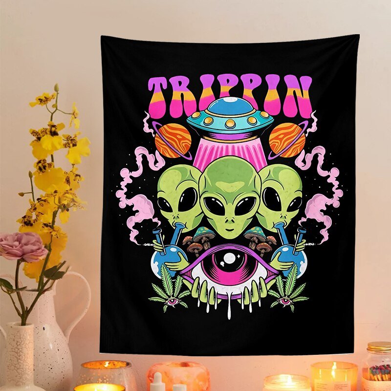 Alien Wall Hanging Tapestry - The House Of BLOC