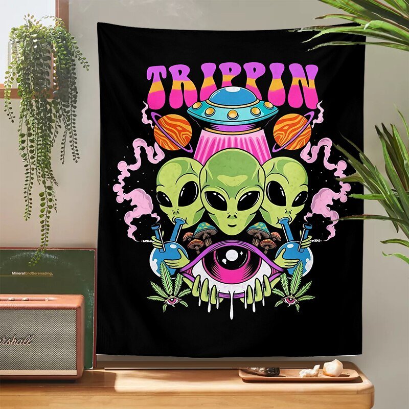 Alien Wall Hanging Tapestry - The House Of BLOC