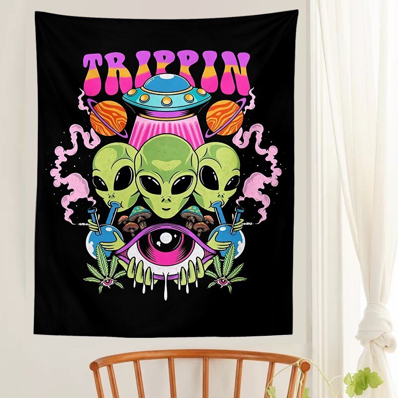 Alien Wall Hanging Tapestry - The House Of BLOC