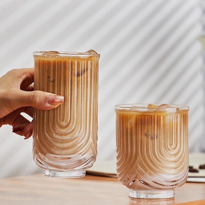 American Ice Latte Glass Coffee Cup - The House Of BLOC