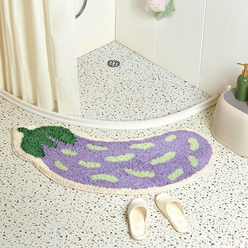 Arc-Shaped Non Slip Fruity Bathroom Mats - The House Of BLOC