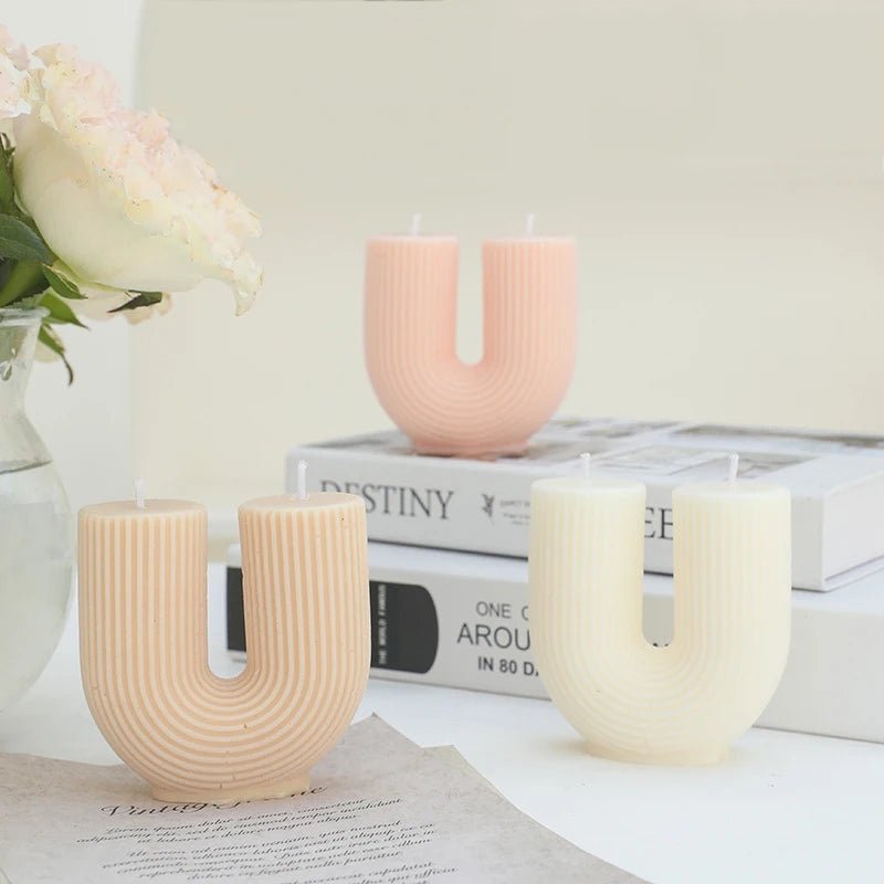 Aromatherapy Scented U-Shaped Candle - The House Of BLOC