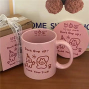 Best Friends Pink Rabbit Ceramic Mug Set - The House Of BLOC