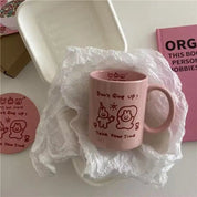 Best Friends Pink Rabbit Ceramic Mug Set - The House Of BLOC