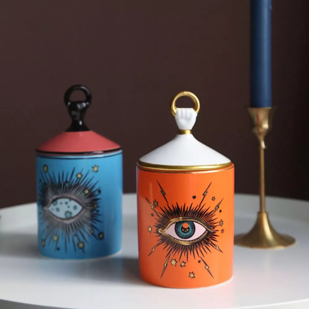 'Big Eye' Starry Sky Candle Holder With Lid - The House Of BLOC