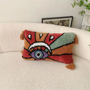 Bohemian Style Devil's Eye Tufted Cushion Cover - The House Of BLOC