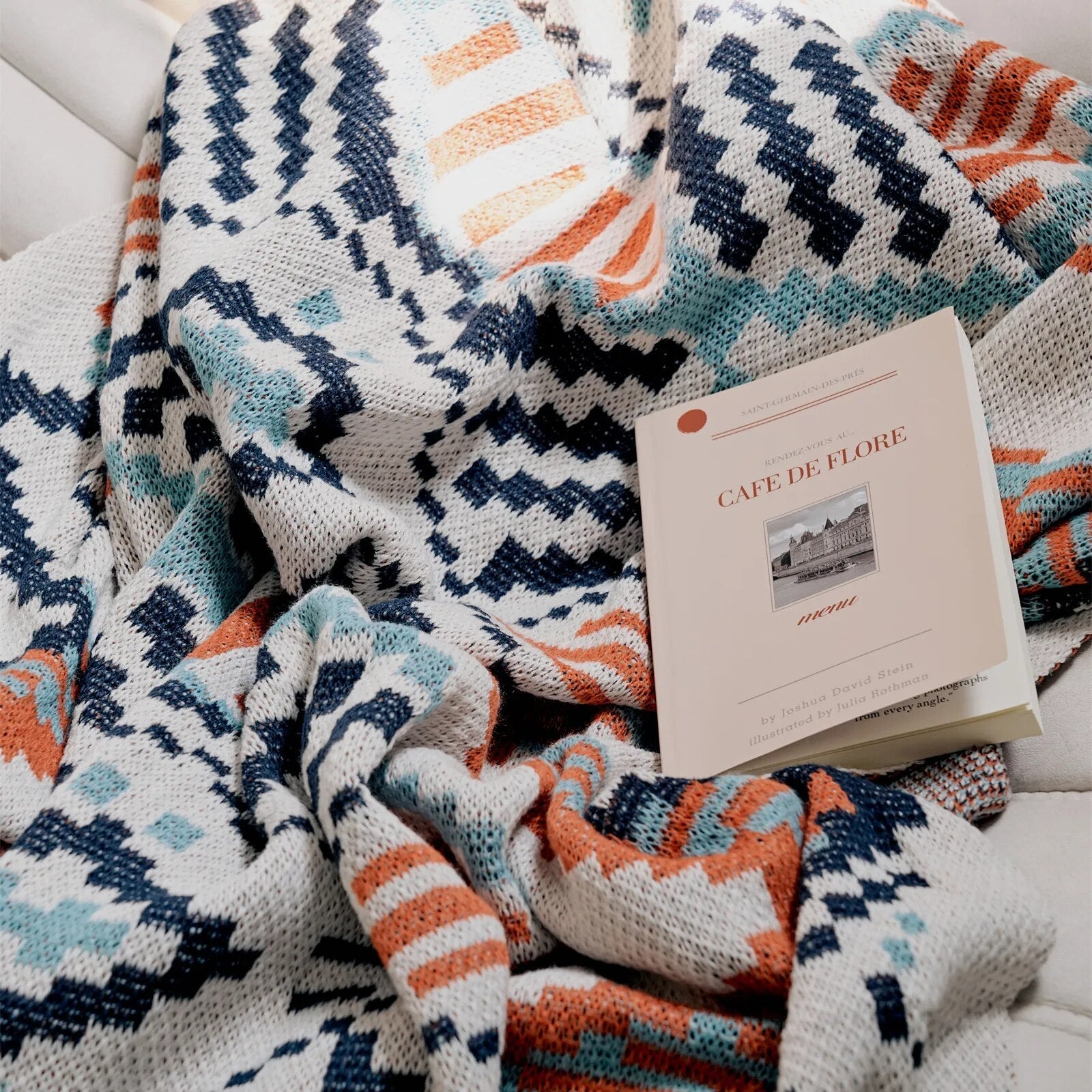 Boho Style Geometric Design Blanket - The House Of BLOC