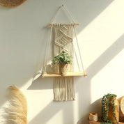 Boho Style Macrame Wall Hanging Shelf - The House Of BLOC