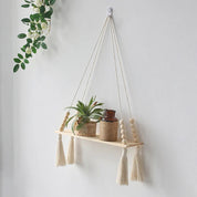 Boho Style Macrame Wall Hanging Shelf - The House Of BLOC