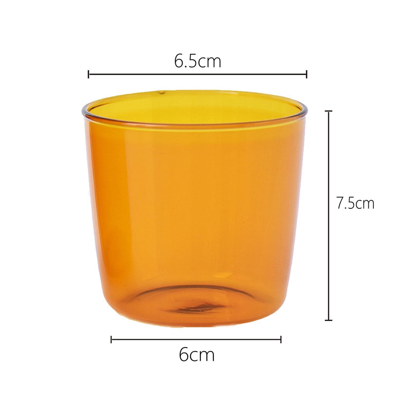 Borosilicate Glass Coloured Cup Set - The House Of BLOC